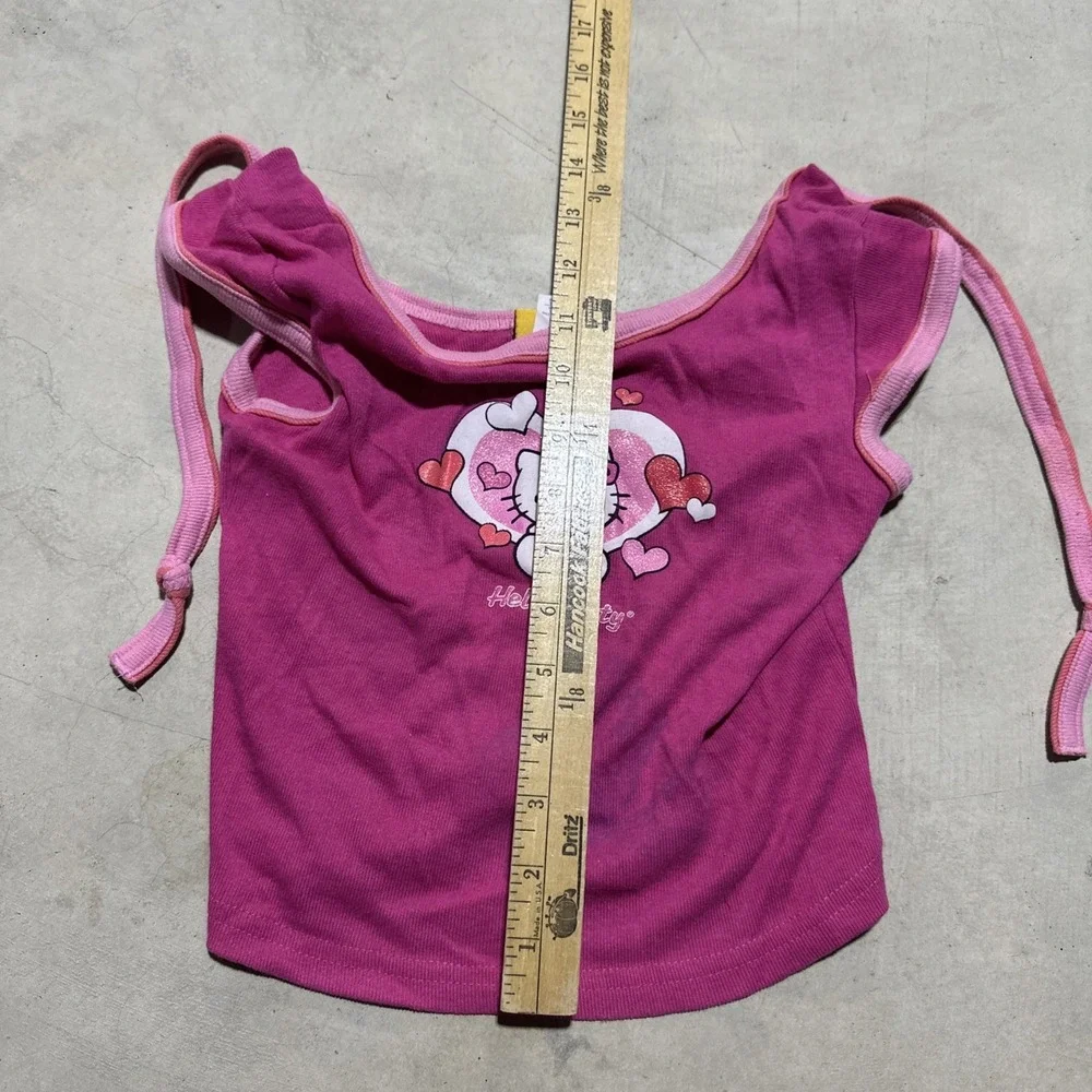 Vintage 1990s Sanrio HELLO KITTY T Shirt Made in USA SZ Small Pink Top Y2K